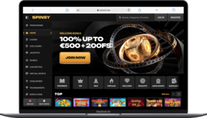 Schermata di Spinsy su Macbook