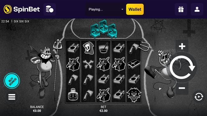 Spinbet mobile screenshot